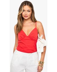 Boohoo - Ruched Bust Cami - Lyst