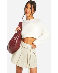 Boohoo - Woven Tennis Mini Skort - Lyst