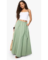 Boohoo - Woven A-Line Maxi Skirt - Lyst