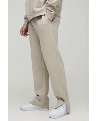 BoohooMAN - Tall 330gsm Regular Fit Split Hem Joggers - Lyst