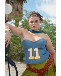 Warehouse - Cord Bustier Top - Lyst