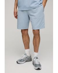 BoohooMAN - 260Gsm Loopback Basic Relaxed Fit Mid Length Shorts - Lyst