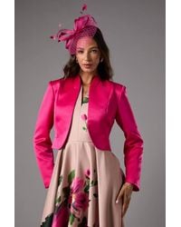 Coast - Crop Satin Jacket - Lyst