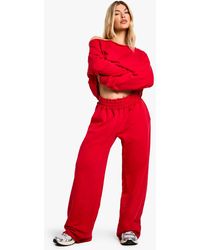 Boohoo - Reverse Loopback Straight Leg Jogger - Lyst