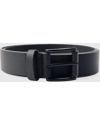 BoohooMAN - Faux Leather Textured Belt - Lyst