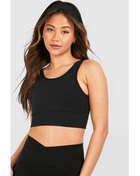 DSGN Studio - Ultra Sculpt Padded Deep Hem Light Support Sports Bra - Lyst