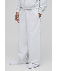 Boohoo - 260Gsm Loopback Basic Extreme Wide Leg Jogger - Lyst