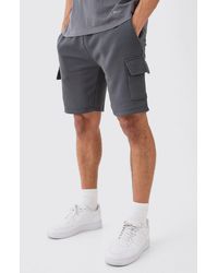 Boohoo - Loose Fit Mid Length Cargo Short - Lyst