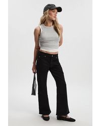 Boohoo - Petite Comfort Stretch Low Waist Bootcut Jean - Lyst