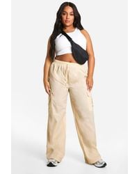 Boohoo - Plus Woven Drawstring Waist Trouser - Lyst