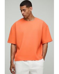 Boohoo - Camiseta Oversize Recta Plisada - Lyst
