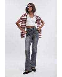 Boohoo - Tall Comfort Stretch High Waist Flared Jean - Lyst