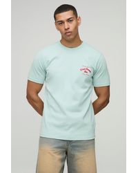 Boohoo - Camiseta Ajustada Con Bordado Homme - Lyst