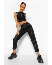 boohoo cargo pants womens