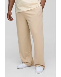 Boohoo - Plus 260Gsm Loopback Relaxed Fit Basic Joggers - Lyst