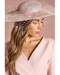 Coast - Wide Brim Mesh Hat - Lyst