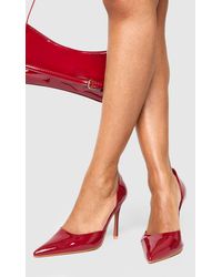 Boohoo - Patent Cut Out Court Shoes - Lyst