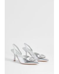 Boohoo - Embellished Court Shoes - Lyst