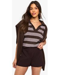 Boohoo - Tailored Mini Shorts - Lyst