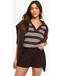 Boohoo - Tailored Mini Shorts - Lyst