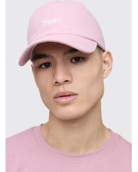 BoohooMAN - Man Branded Embroidered Cap - Lyst