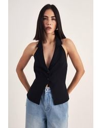 Nasty Gal - Tailored Button Detail Collared Waistcoat - Lyst