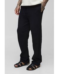 Boohoo - Tall Linen Relaxed Fit Pants - Lyst