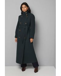 Wallis - Funnel Neck Coat - Lyst