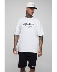 BoohooMAN - Tall Oversized Homme Print T-Shirt & Relaxed Short Set - Lyst