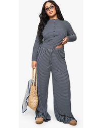 Boohoo - Plus Single Drawstring Waist Trouser - Lyst
