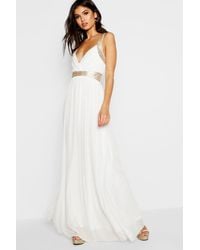 boohoo boutique sequin & mesh maxi dress