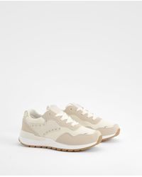 Boohoo - Chunky Contrast Panel Detail Sneakers - Lyst