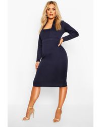 plus plunge wrap midi dress