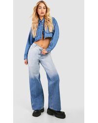 Boohoo - Ombre Straight Leg Jeans - Lyst