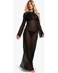 Boohoo - Vestido Maxi Para La Playa Essentials - Lyst