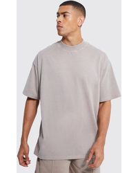 BoohooMAN - Oversized Heavyweight Washed T-shirt - Lyst