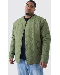 BoohooMAN - Plus Onion Quilted Liner Jacket - Lyst