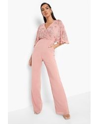 pink formal jumpsuits
