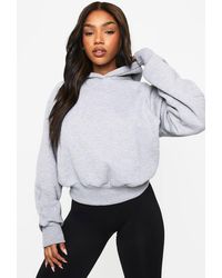 Boohoo - Deep Hem Oversized Hoodie - Lyst