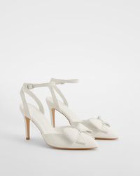 Boohoo - Bow Detail Strappy Court Heels - Lyst
