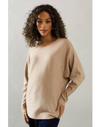 Wallis - Sparkle Round Neck Sweater - Lyst