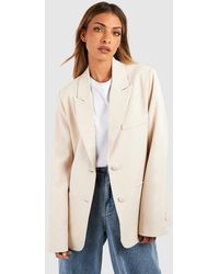 Boohoo - Single Breasted Relaxed Fit Tailored Blazer - Lyst