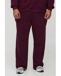 BoohooMAN - Plus Basic Straight Leg Jogger - Lyst