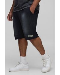 BoohooMAN - Plus lockere Jersey-Shorts mit Print - Lyst