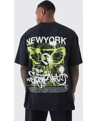 BoohooMAN - Oversize T-Shirt mit New York Print - Lyst