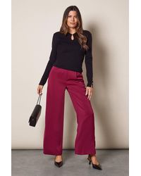 Wallis - Side Split Flare Pants - Lyst