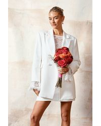 Oasis - Tailored Double Breasted Bridal Blazer - Lyst