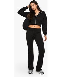 Boohoo - Shrunken Flared Jogger 3 Piece Tracksuit - Lyst