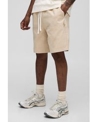 BoohooMAN - Tall Elasticated Waist Relaxed Fit Carpenter Shorts - Lyst
