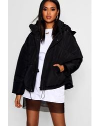 oversized hooded puffer jacket